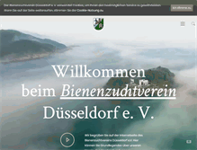 Tablet Screenshot of bienenzuchtverein-duesseldorf.de